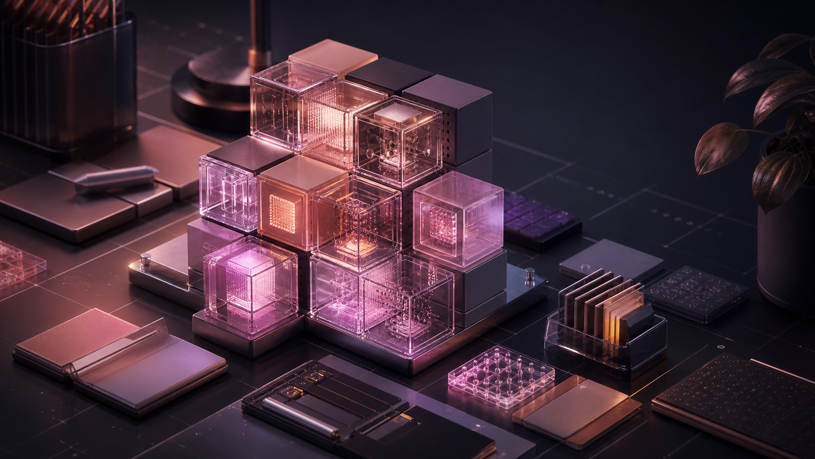 Aiva Atom core architecture visualization for everyday tasks.