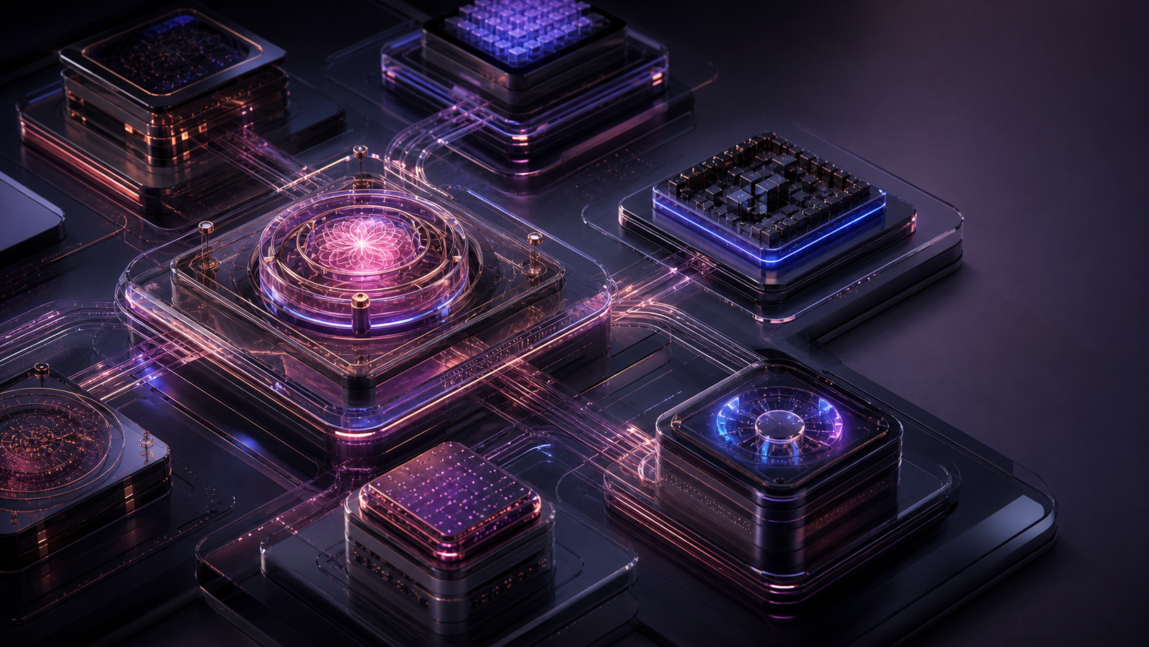 Aiva Nexus core orchestrating multi-agent workflows.